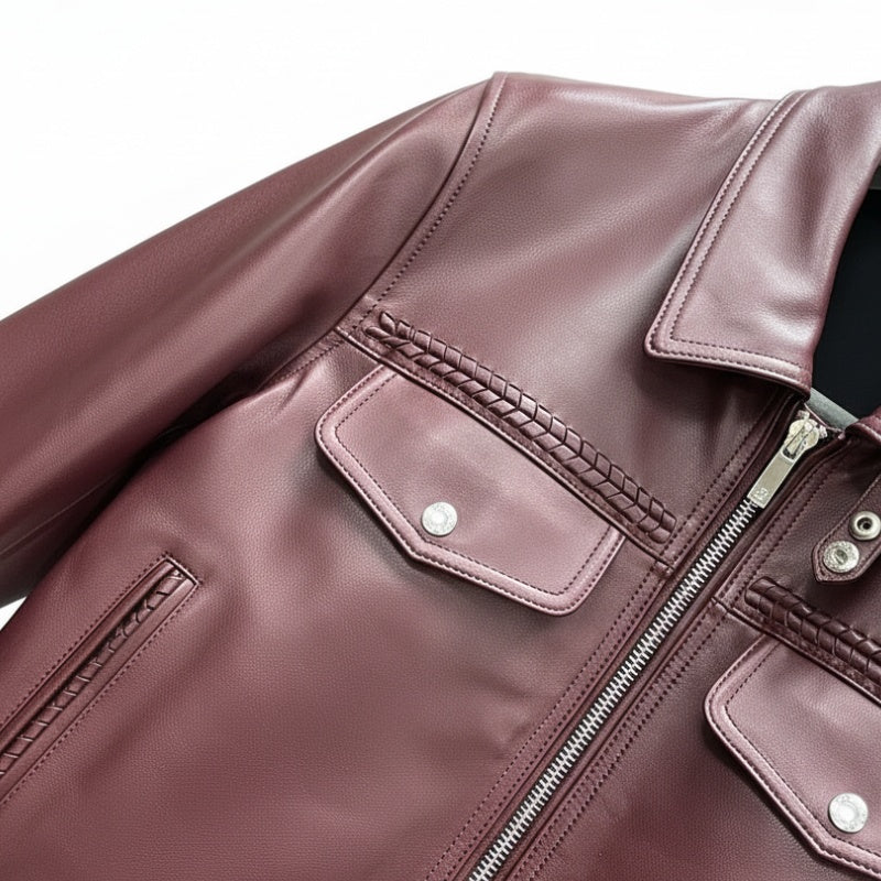 Royale Leather Zipper Jacket