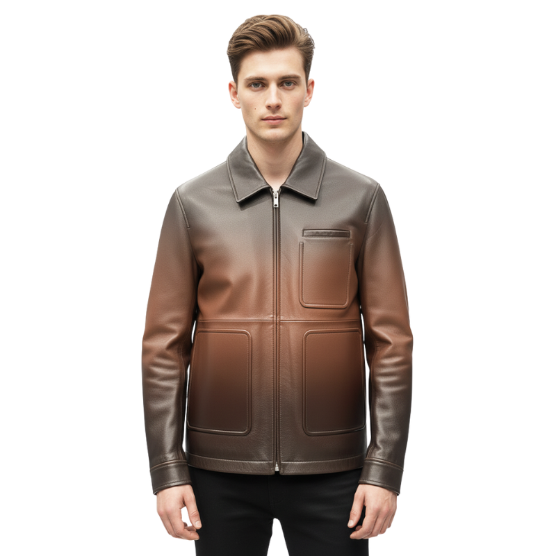 Premium Shadow Luxe Leather Jacket