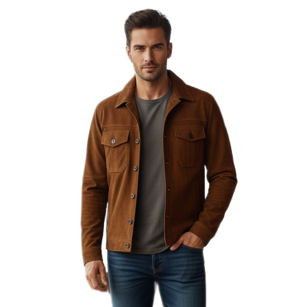 Classic Suede Safari Jacket