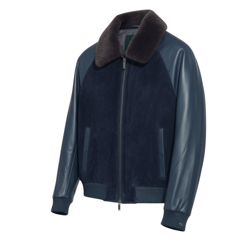 Italian Aviator Suede-Leather Jacket