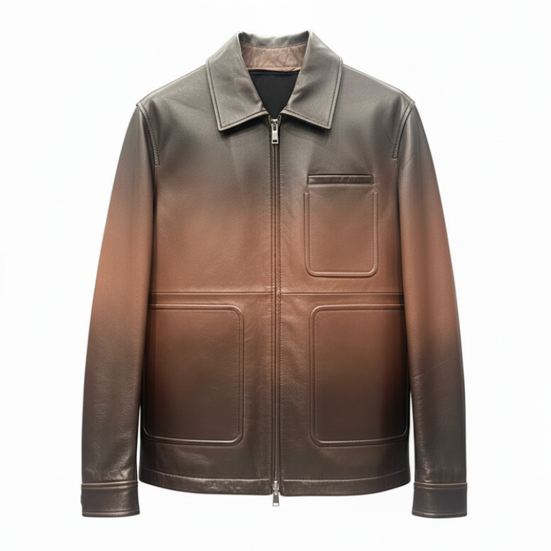 Premium Shadow Luxe Leather Jacket