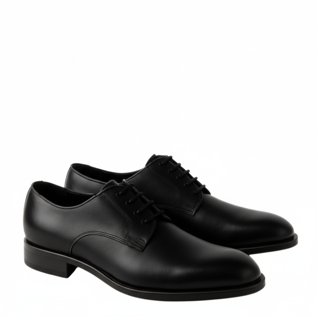 Premium Smooth Leather Sleek Finish Derby Shoes