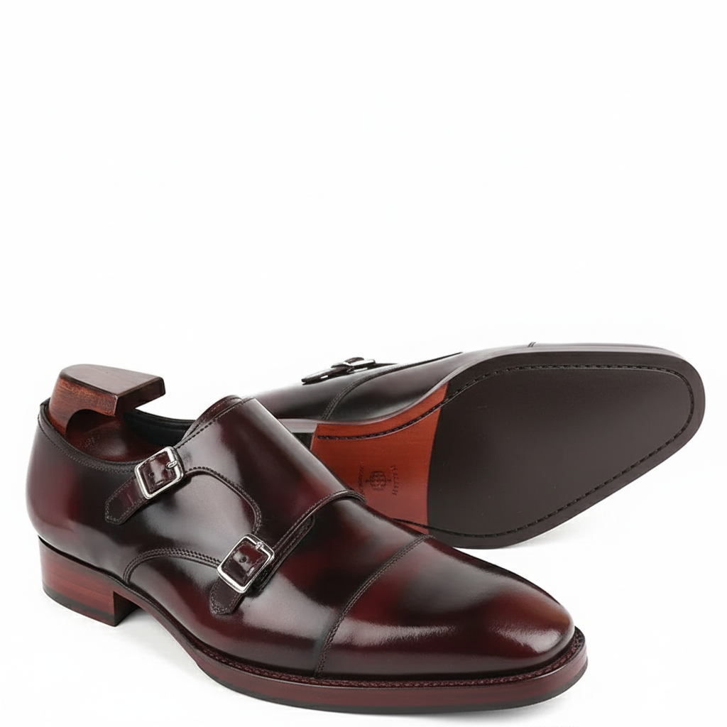 Luxury Double Monk Strap Shoes