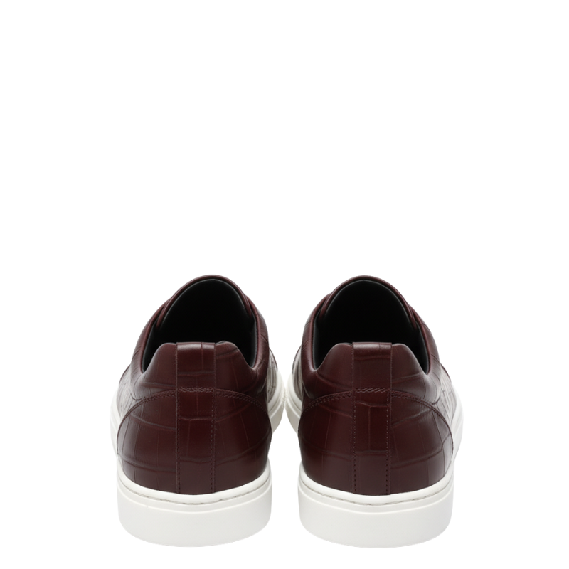 Croc-Embossed Italian Luxe Slip-On Sneakers