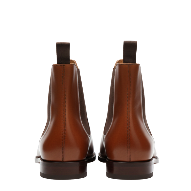 Polished Sienna Eclipse Chelsea Boots
