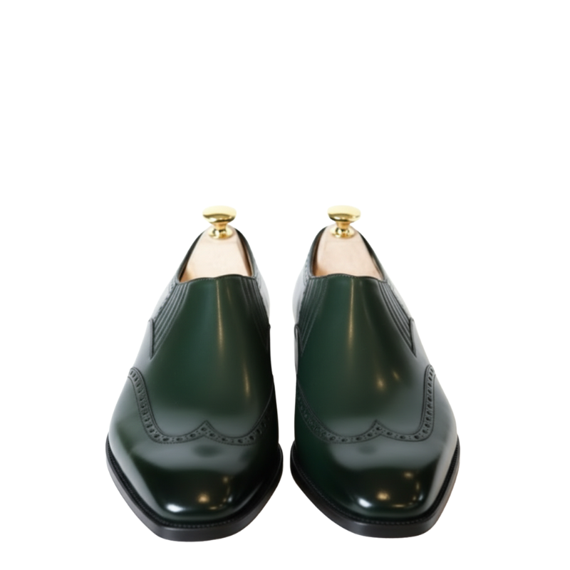 Emerald Brogue Slip-Ons Loafer