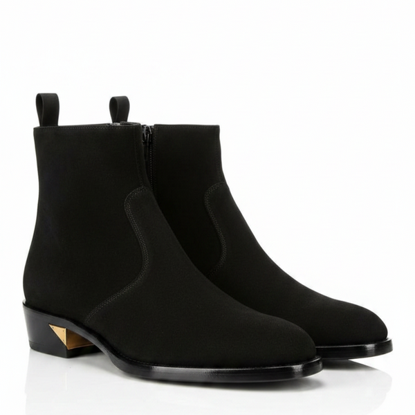 Versatile Italian Suede Leather Chelsea Boots