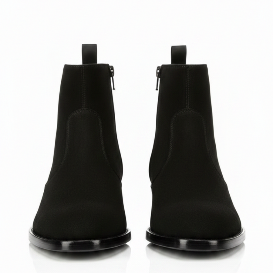 Versatile Italian Suede Leather Chelsea Boots