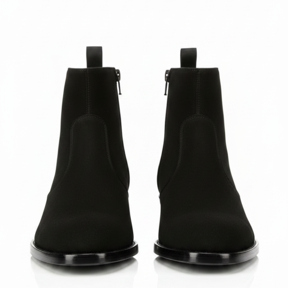 Versatile Italian Suede Leather Chelsea Boots