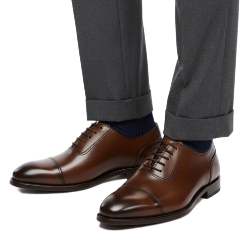 Luxe Leather Regal Cap-Toe Oxford
