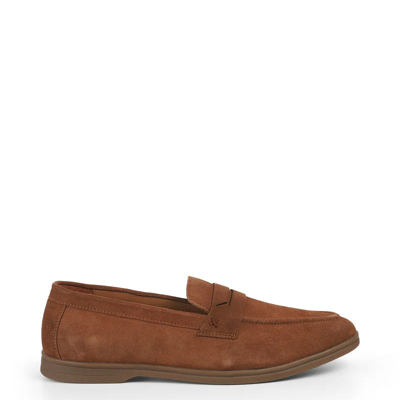 Men Suede Casual Leather Penny Tan Loafer