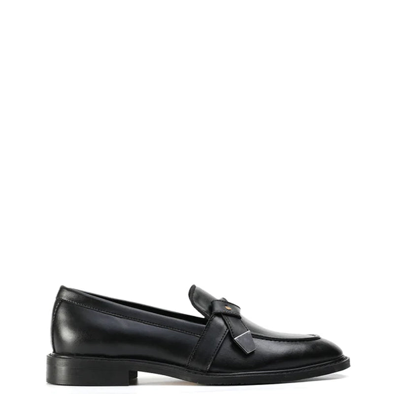 Men Slip-On Polished Leather Formal Black Loafer