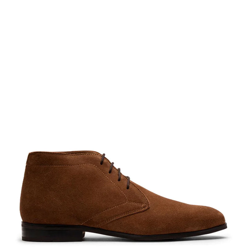 Men Suede Handmade Leather Chukkas Boot Brown