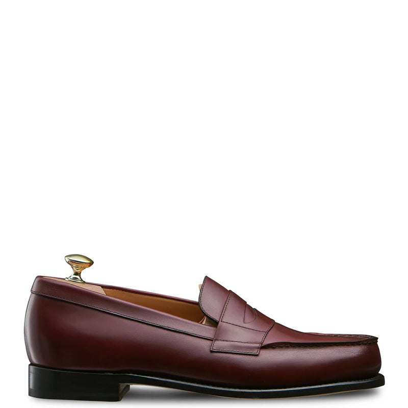 Classic Leather Black Penny Loafer For Men