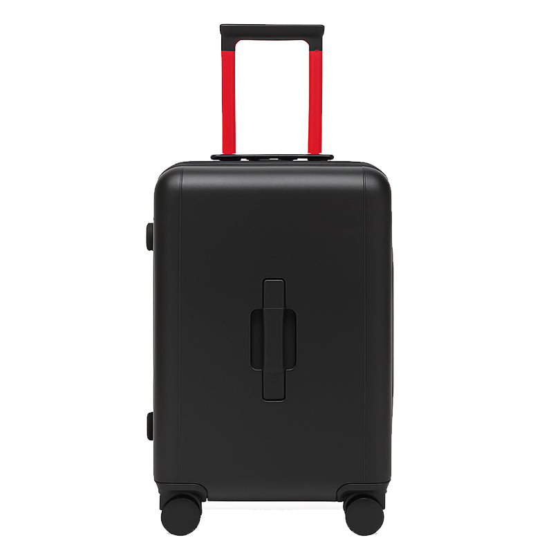 Luxury Wide Tan Trolley Luggage Bag