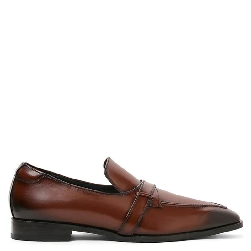 Classic Design Polished Shiny Leather Green Loafer