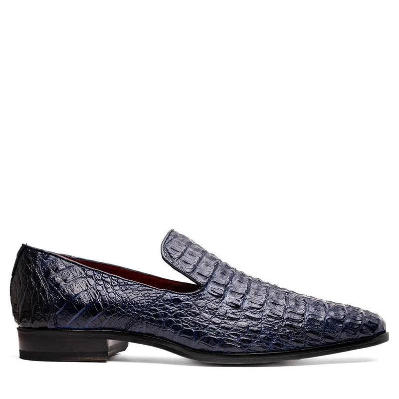 Crocodile Leather Loafer Blue