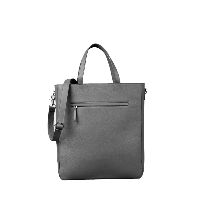 The Poet Leather Tote Brown Bag