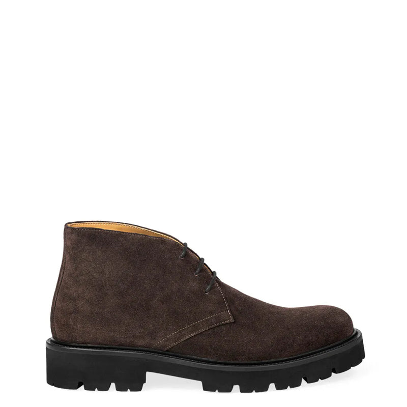 Luxury Suede Desert Leather Chukkas Boot Brown