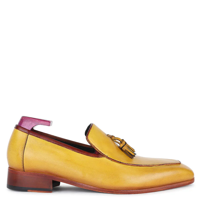 Cognac Canary Tassel Leather Loafer