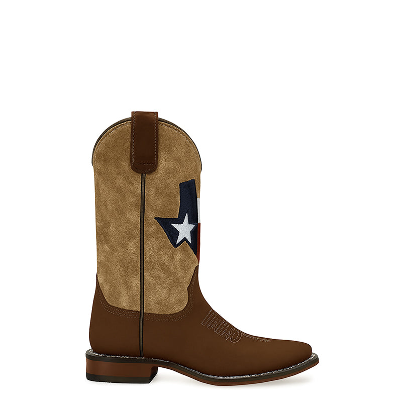 Classic Western Brown Ranger Root Cowboy Boots