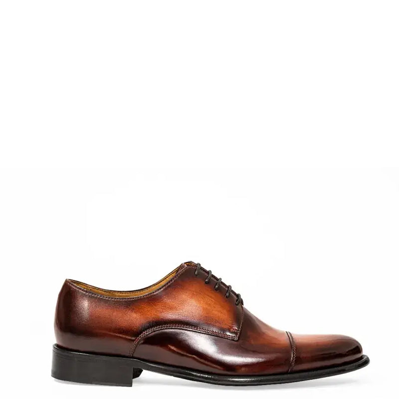 Classic Handmade Shiny Leather Oxford Green Shoe