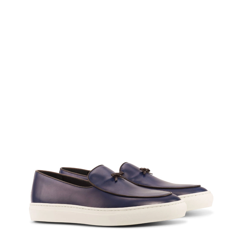 Classic Design Handpainted Comfort Blue Sneaker