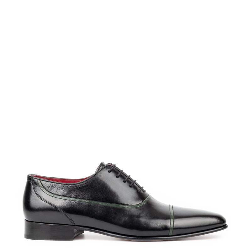 Plain Classic Design Leather Formal Oxford Shoe Black