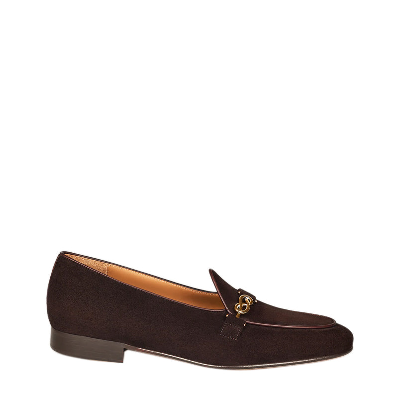 Men s Suede Loafers Sleek Shoe Black