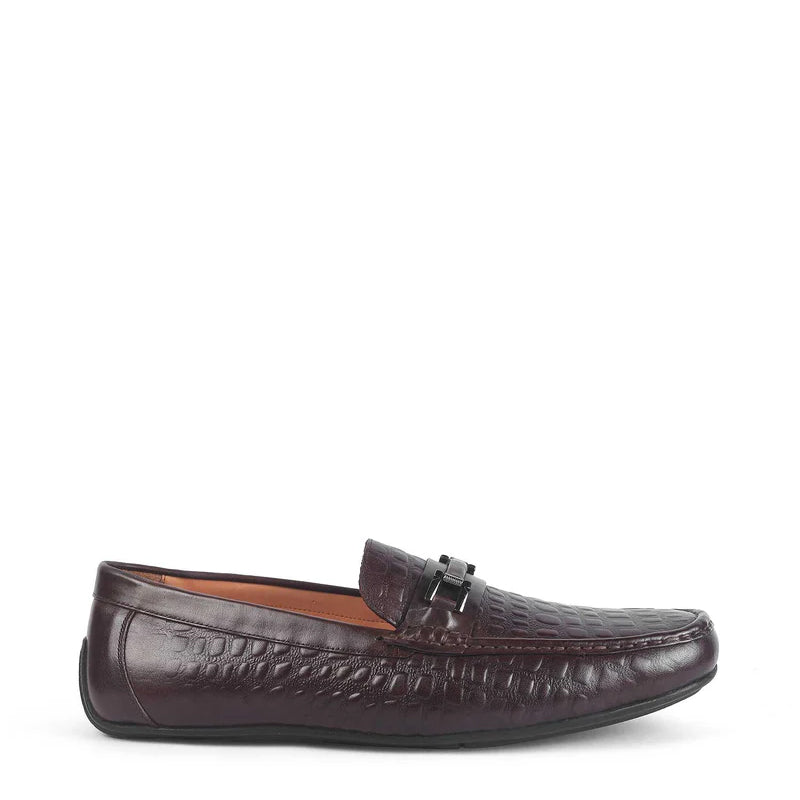 Men Casual Stylish Italian Leather Driving Brown Loafer