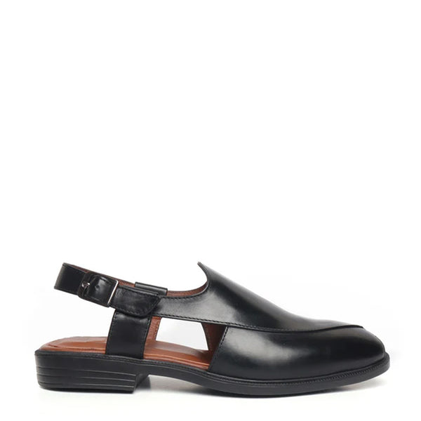 Cross Design Leather Comfort Peshawari Sandal