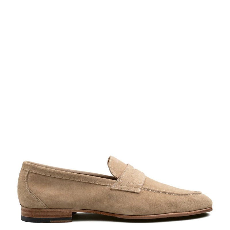 Unlined Penny Loafer Beige