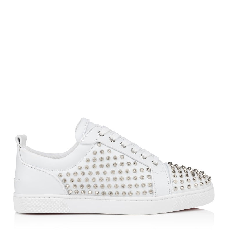 Men Casual Leather Lace Up White Sneaker