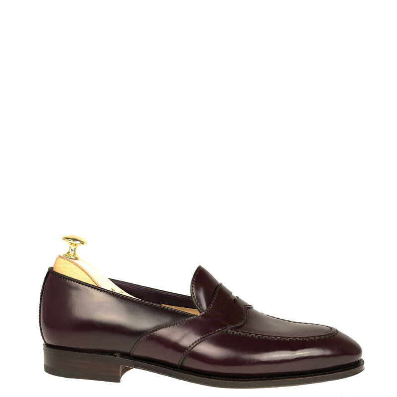 Classic Design Penny Solid Leather Loafers