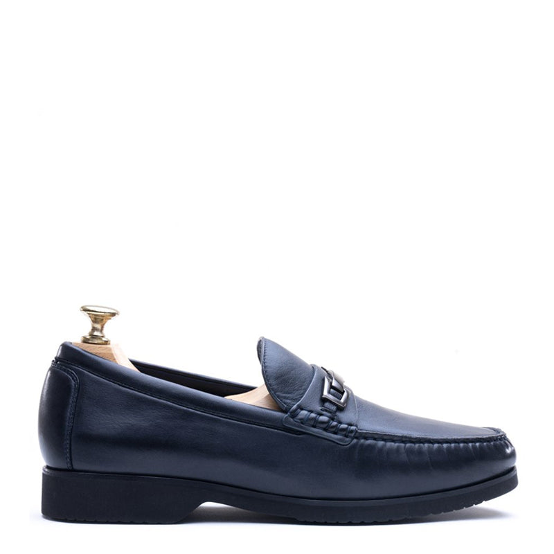 Penny Leather Slip-On Bit Loafer Blue