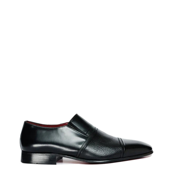 Leather Cap Toe Loafer Men Shoe