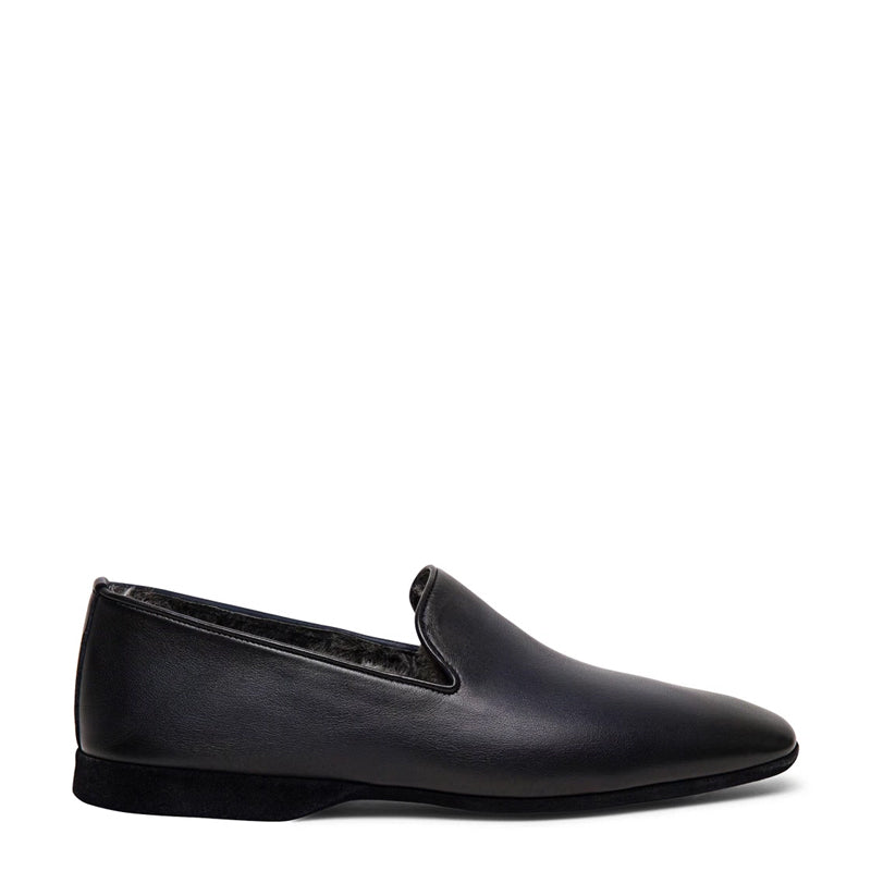 Premium Polished Leather Slip-On Loafer