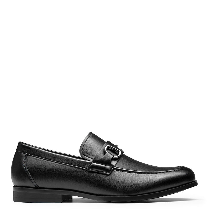 Metallic Slip-On Dress Loafer Black