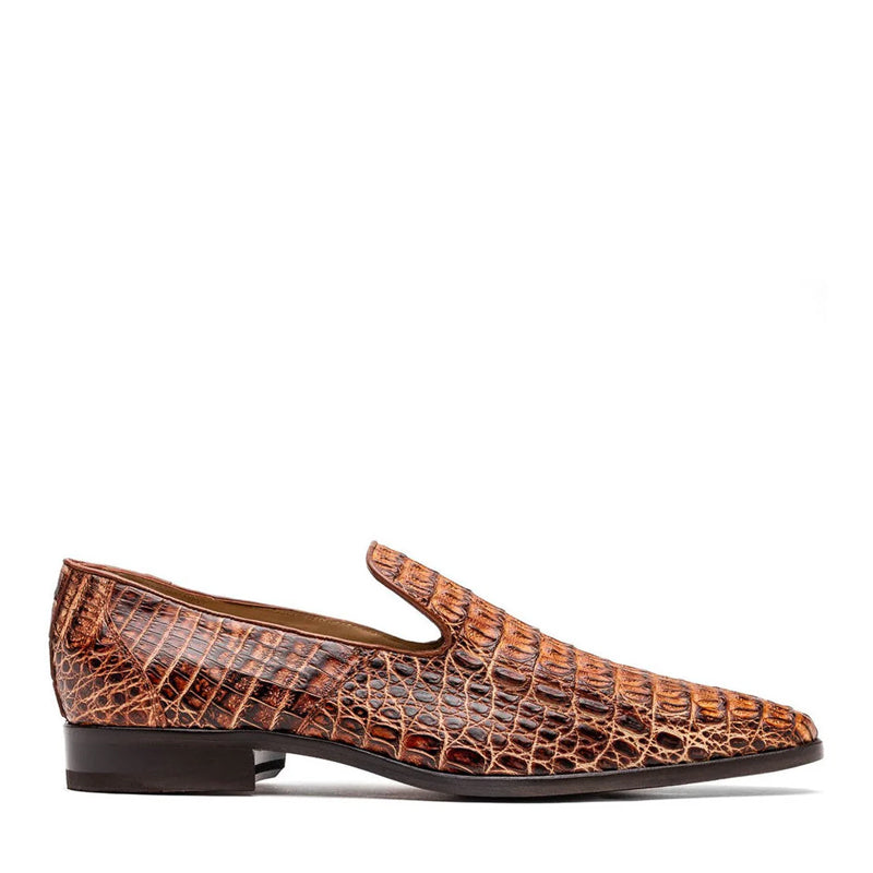 Crocodile Leather Loafers Brown