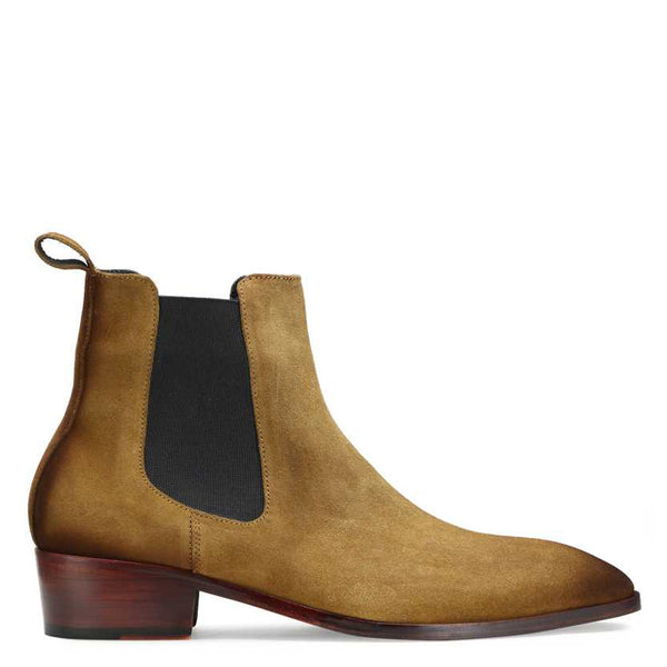 Suede Leather Chelsea Boots