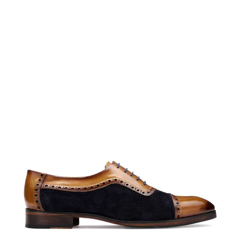 Handmade Solid Leather Formal Oxford Dual Tone Shoe