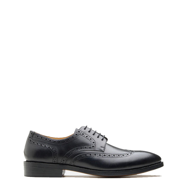 Men Wingtip Leather Formal Derby Shoe