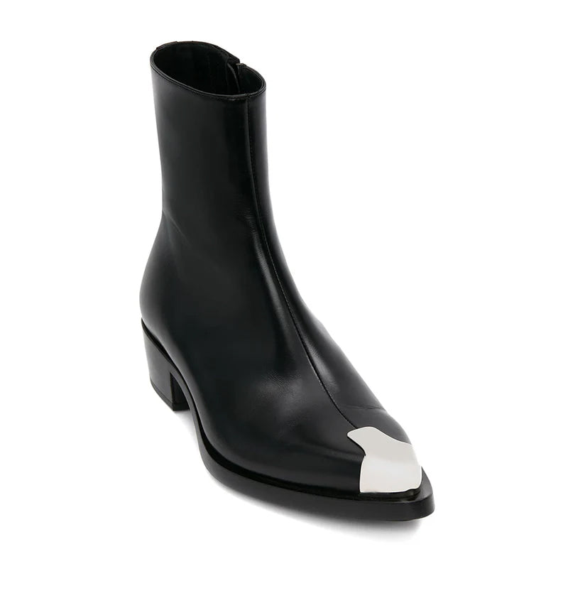 Calvin klein boots silver toe online