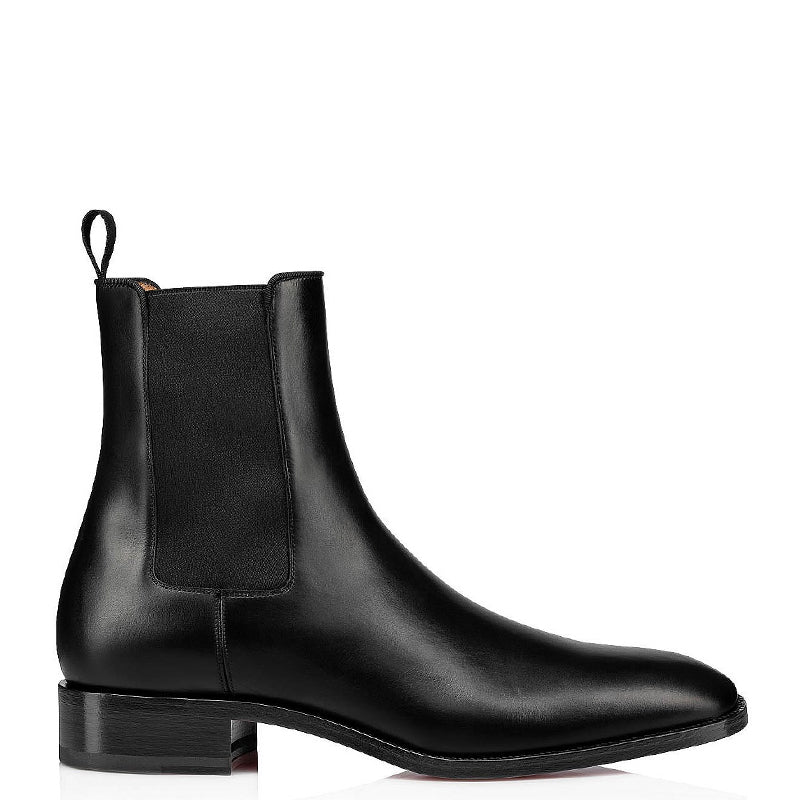 Classic Polished Italian Leather Stylish Chelsea Boots