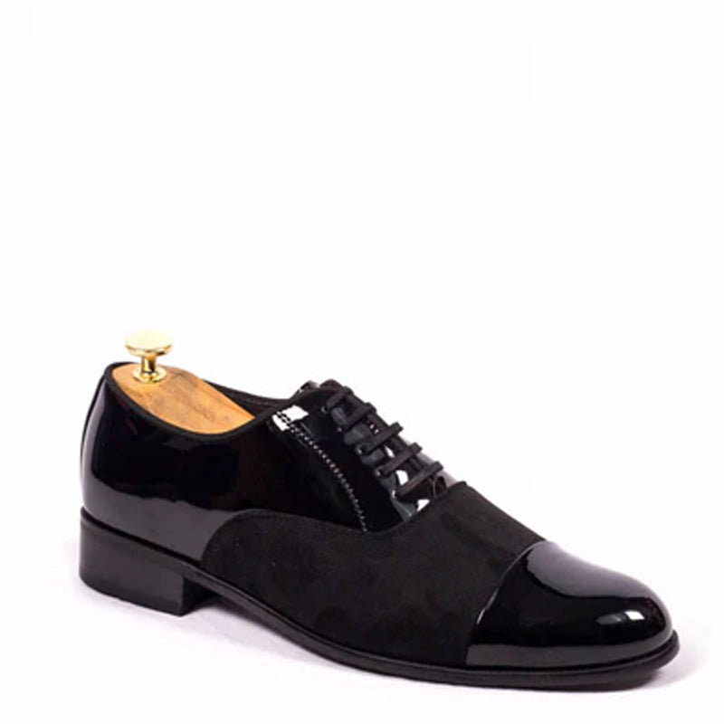 Patent Suede Shiny Leather Oxford Shoes Patent Suede Shiny Leather Oxford Shoes