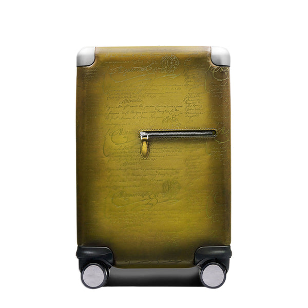 Luxury Eel Leather Trolley Case