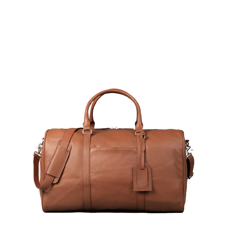 Darrio Brown Leather Duffle Bag