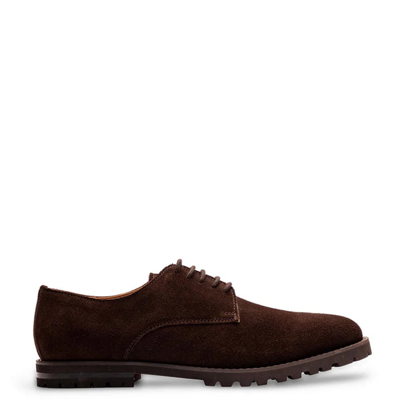 Classic Suede Leather Formal Derby Shoe Brown