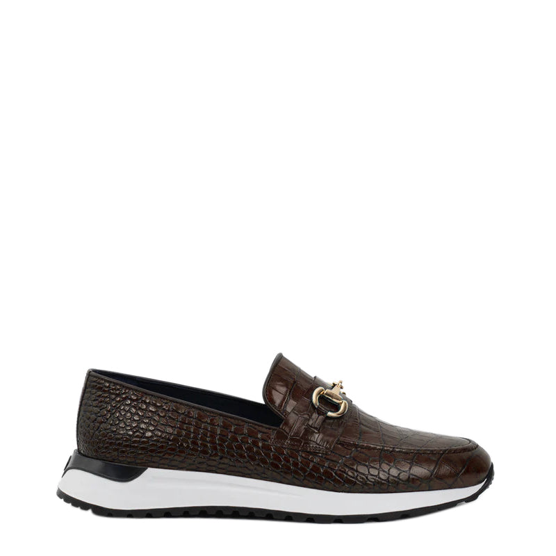 Crocodile Leather Loafer Men s Shoe