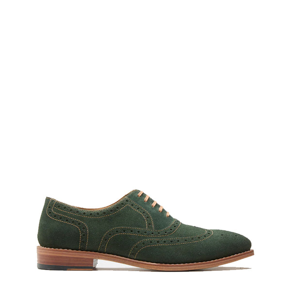 Classic Design Suede Wingtip Leather Oxford Shoe